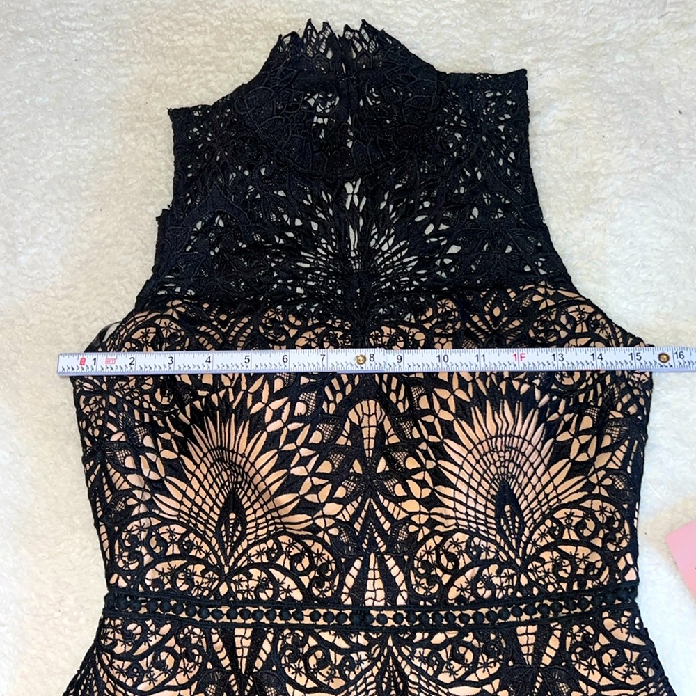 BHLDN Black Lace Overlay Sheath Dress - Picture 4 of 14